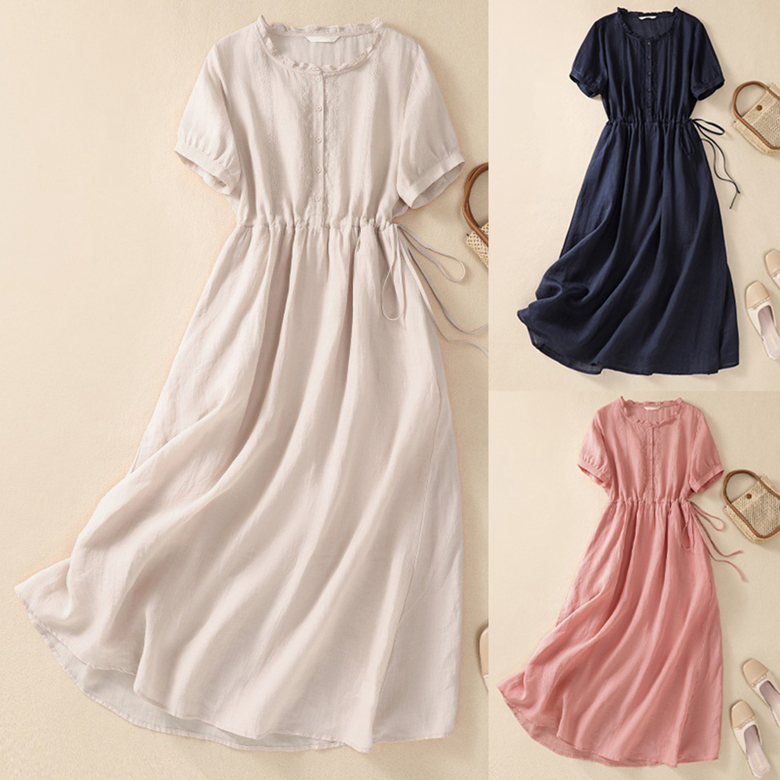 Robes élégantes pour femmes, tenues pour femmes, coton et art, document simple et solide, léger, éducatif, français, nouveau