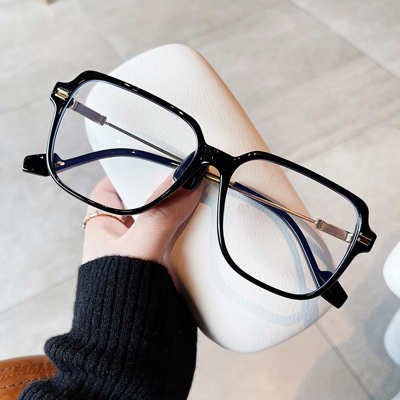 Lunettes de forme carrée de grande taille pour femmes et hommes, verres transparents bloquant la lumière bleue, lunettes d'ordinateur, offre spéciale