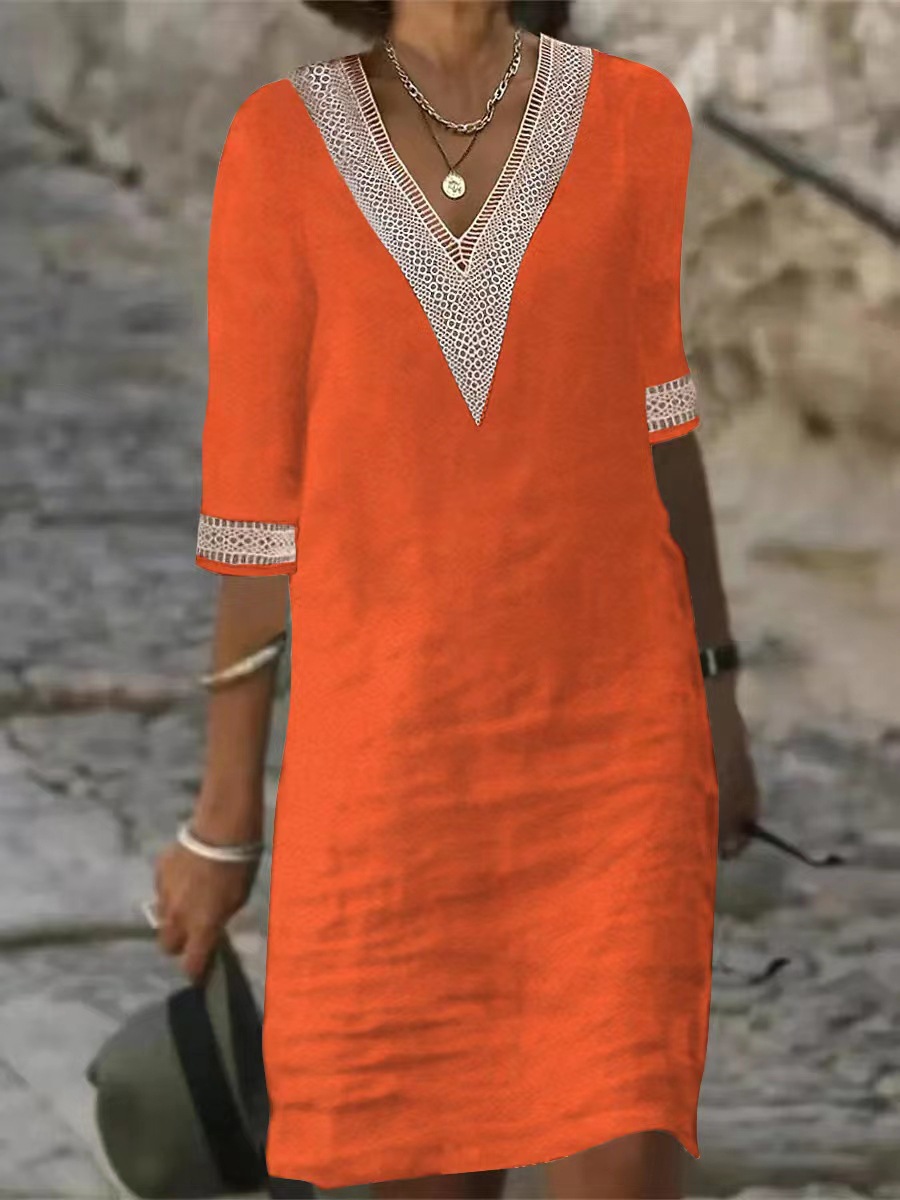 Robe en lin de coton pour femmes, vêtements décontractés, streetwear vintage, style ethnique, robe d'été élégante, vêtements de mode, Y2K