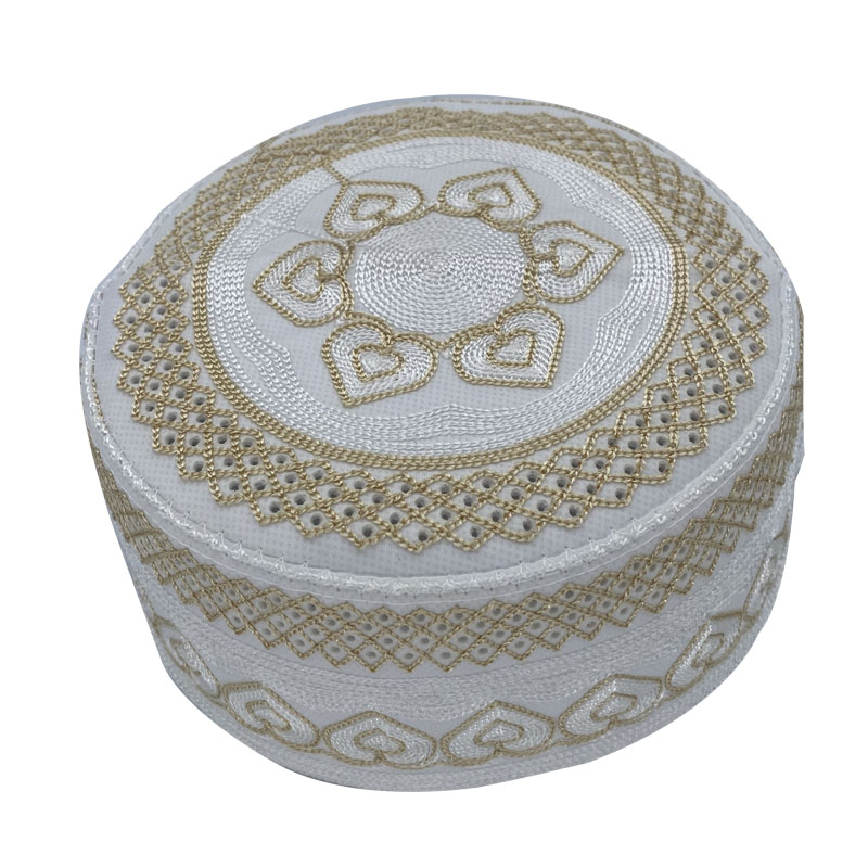 Chapeau de prière musulman en coton brodé pour hommes, Arabie saoudite, chapeaux islamiques, Topkippot, Turban, Kippa juive, zones me