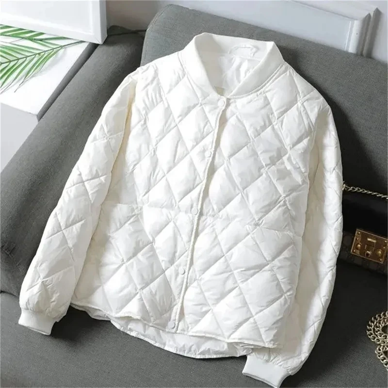 Nouvelle Mode 2026 – Doudoune Courte Ultra Légère en Coton pour Femme – Veste Matelassée Simple Boutonnage en Coton pour l'Automne