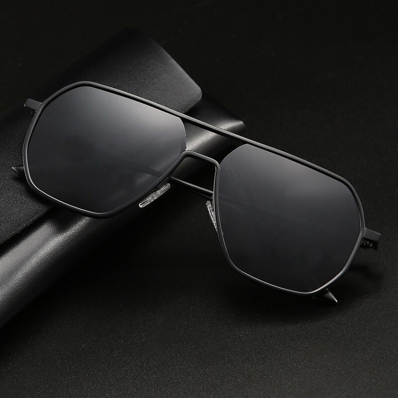 Lunettes de soleil rétro pour hommes, de marque, de haute qualité, avec monture en métal, lunettes de conduite protectrices, UV400