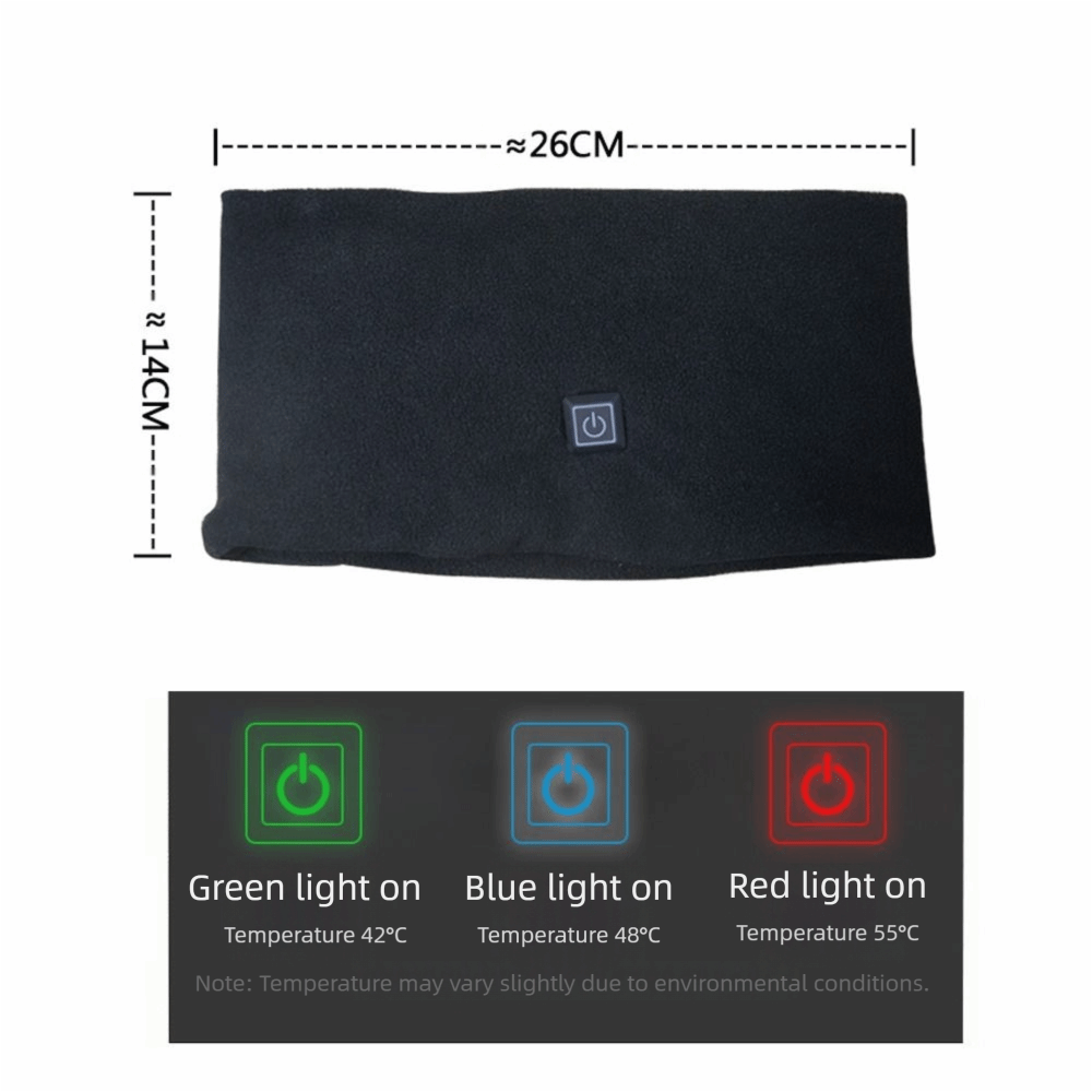 Écharpe chauffante USB tendance pour l'hiver, en polaire, portable, à température réglable, douce, pour le cou, idéale par temps froid