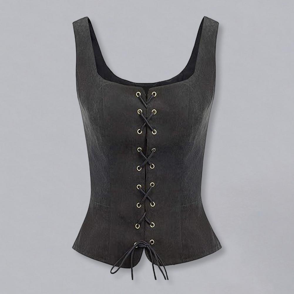 Gilet Vintage pour femmes, Style médiéval Renaissance, Corset Pirate, haut, Costume de spectacle de Cosplay d'halloween