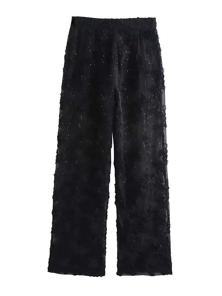 Ensemble pantalon à paillettes pour femmes, 2 pièces, nouvelle mode, Blazer translucide, manteau, costume élégant, tenue deux pièces pour femmes, 2025