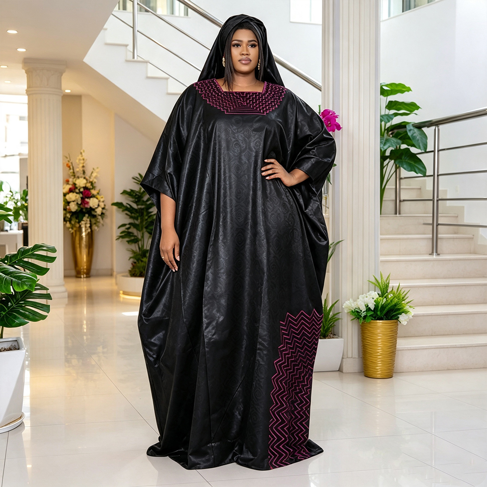 Robe longue grande taille pour femme, style africain, nouvelle collection 2026, Dashiki Ankara brodé, Bazin Boubou, pour mariage musulman et soirée