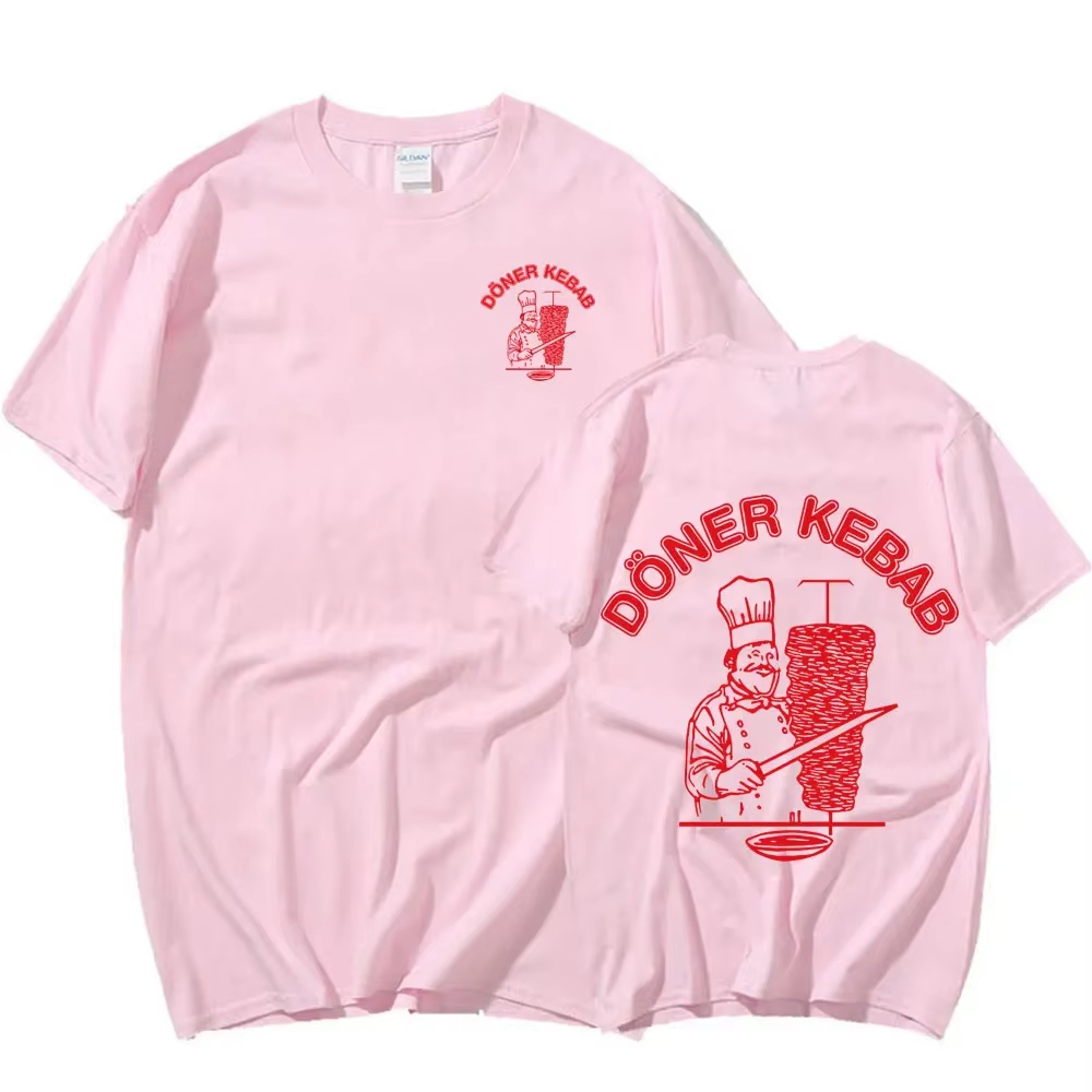 T-Shirts sportifs d'été Doner Kebab imprimé pur femme vêtements à manches courtes hauts drôle femmes t-shirt Vintage haut unisexe T-Shirts