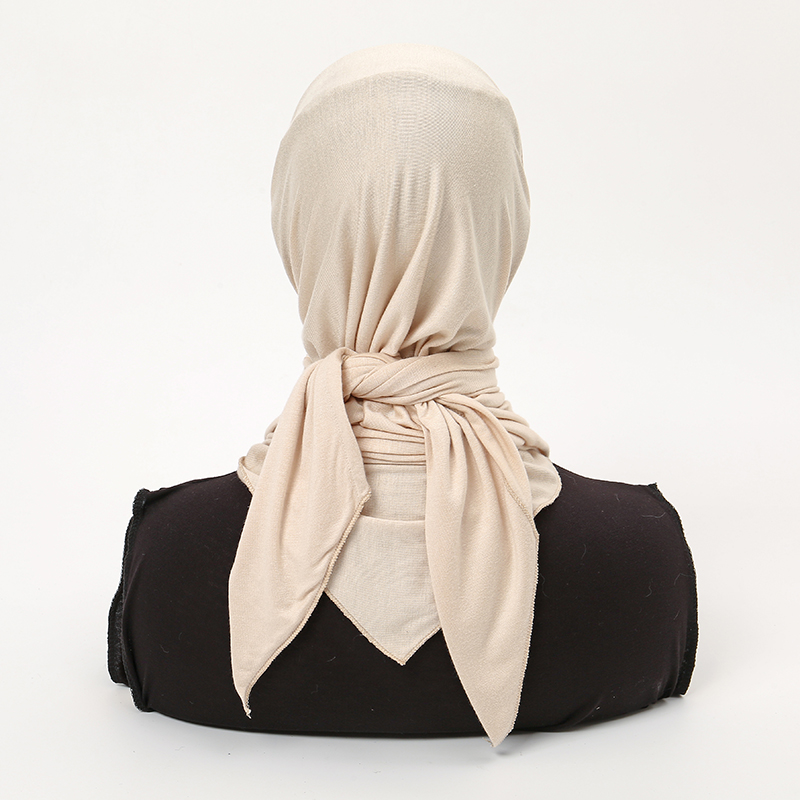 Écharpe Triangle unie, Jersey Modal solide, Hijab élastique, châles musulmans, châles en coton doux, enveloppes islamiques, foulard