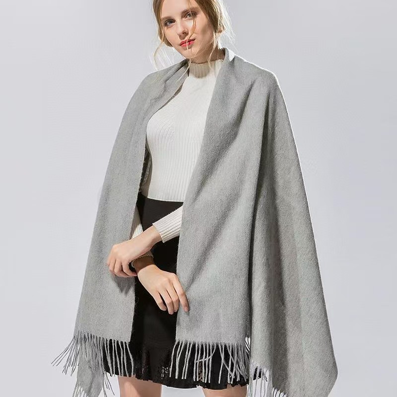 Écharpe en cachemire pour femmes, couverture d'épaule en laine pour la sieste au bureau, chaud d'hiver, métroliner pour les déplacements, vêtements d'extérieur