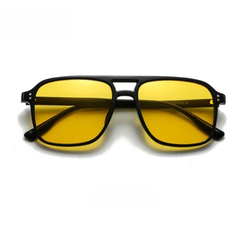 Lunettes de soleil de cyclisme vintage de luxe à double pont pour hommes et femmes, idéales pour la mode, les voyages, la conduite et la pêche, protection UV400