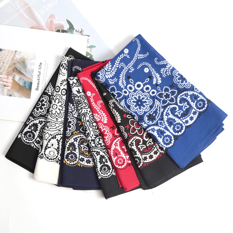 Unisexe Hip Hop femmes hommes Bandana écharpe Punk carré Bandanas chapeaux mode bohème foulard bandeaux cheveux accessoires