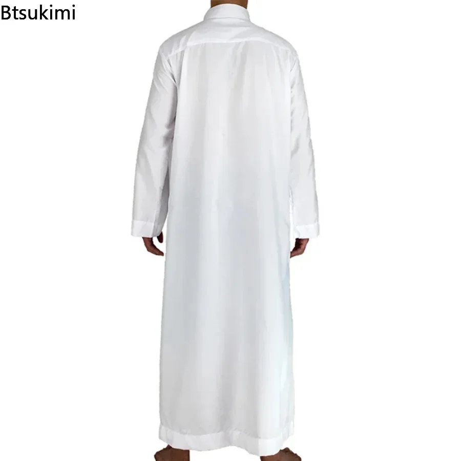 Vêtements islamiques hommes longueur à manches longues en vrac hommes musulmans arabie saoudite Pakistan Kurta Costumes musulmans robe musulmane caftan Thobe