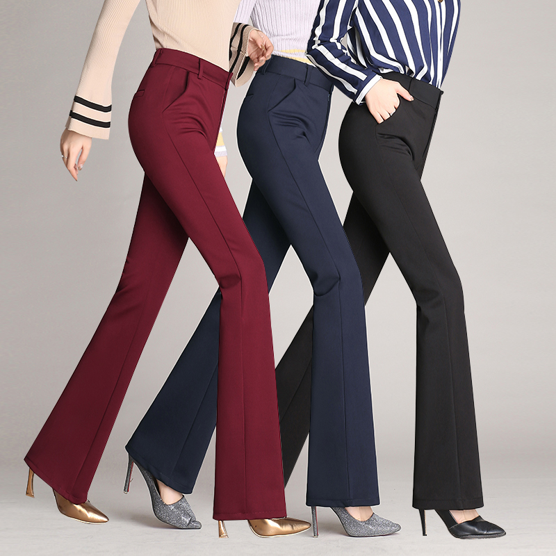 Jeans décontractés taille haute brodés pour femmes, pantalons en denim personnalisés, FJM