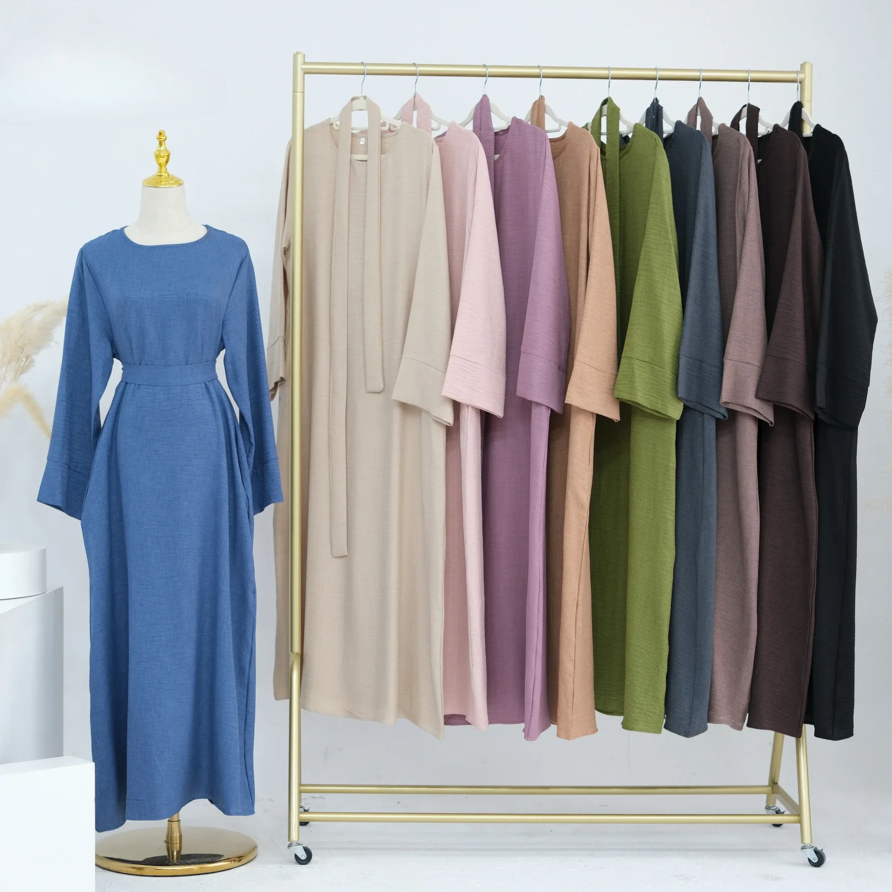 Abaya de prière musulmane pour femmes, robes de soirée du Ramadan, ceintures marocaines, caftan de Dubaï, robe islamique, longue robe arabe éducative, Jalabiya, Eid