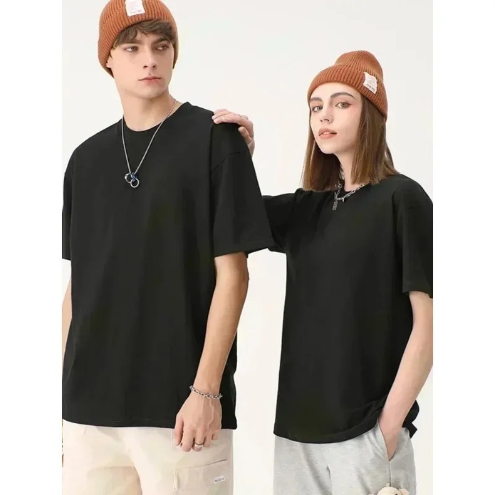 T-shirt pour homme, été, nouveau, 100% coton, adapté aux occasions décontractées et sportives, tendance rétro de rue, adapté aux hommes et aux femmes