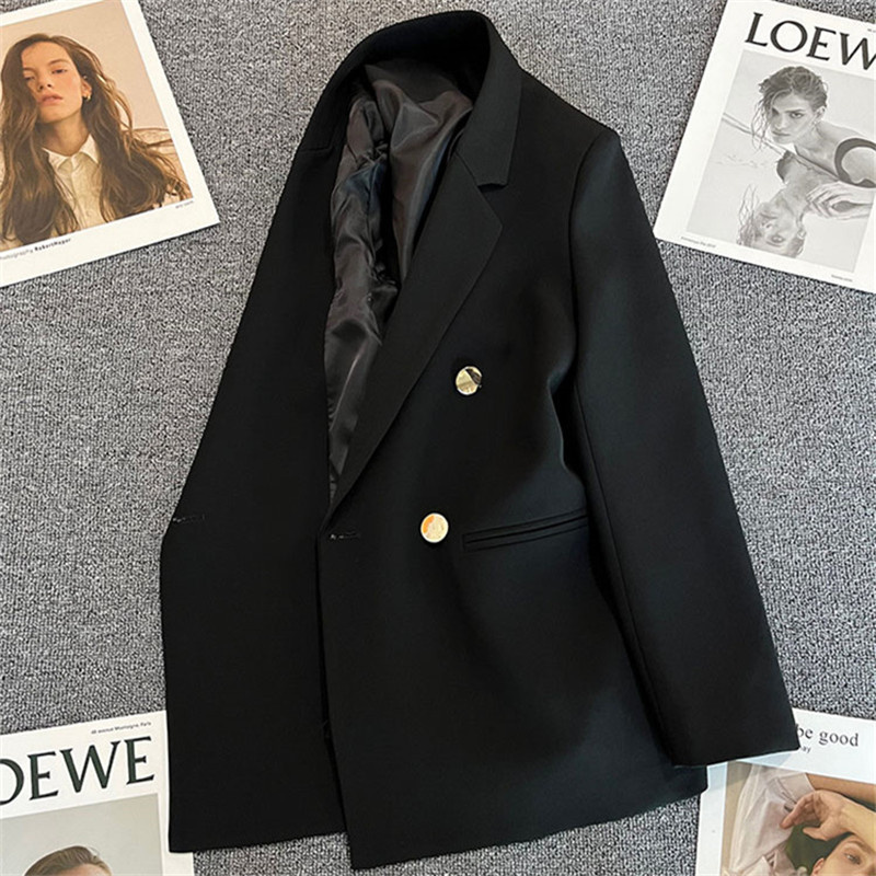 33 couleurs mode costume veste femmes Double boutonnage Blazers décontracté hauts Streetwear dame costume manteau bureau vêtements d'extérieur printemps automne
