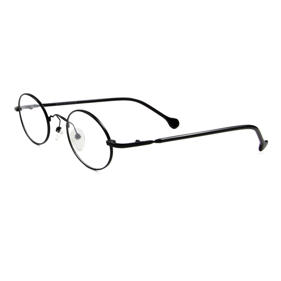 Petites lunettes rondes Vintage en métal ovale or noir lunettes cadre femmes hommes lunettes à jante complète pour lunettes de Prescription