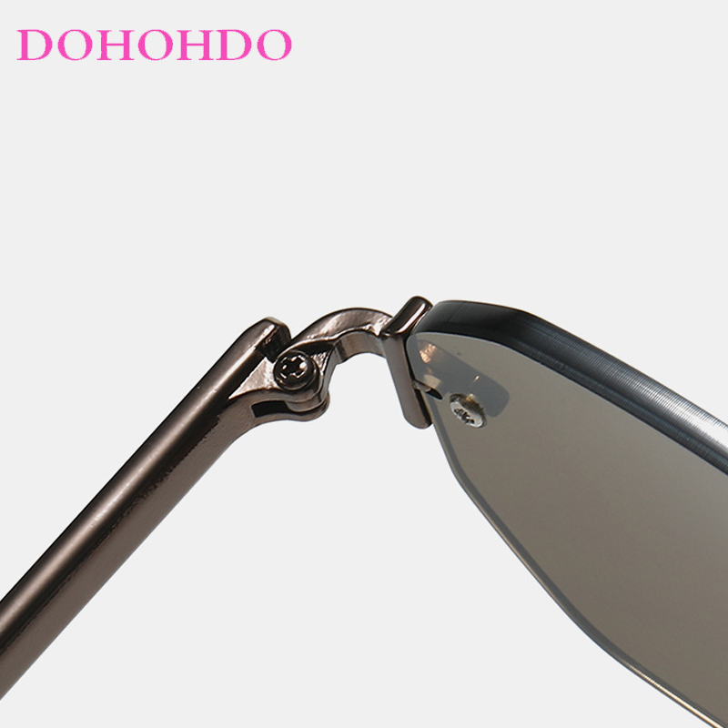 Lunettes de soleil polygonales sans monture en métal de luxe pour femmes et hommes, design tendance, lunettes de voyage, de conduite, de pêche, lunettes de soleil UV400, Gafas