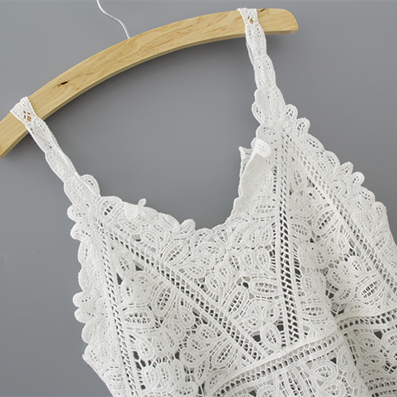 Débardeur en coton au Crochet pour Femme, Sexy, tricoté, ajouré, haut court, Vintage, dos nu, Camisole, vêtements d'été, 2026