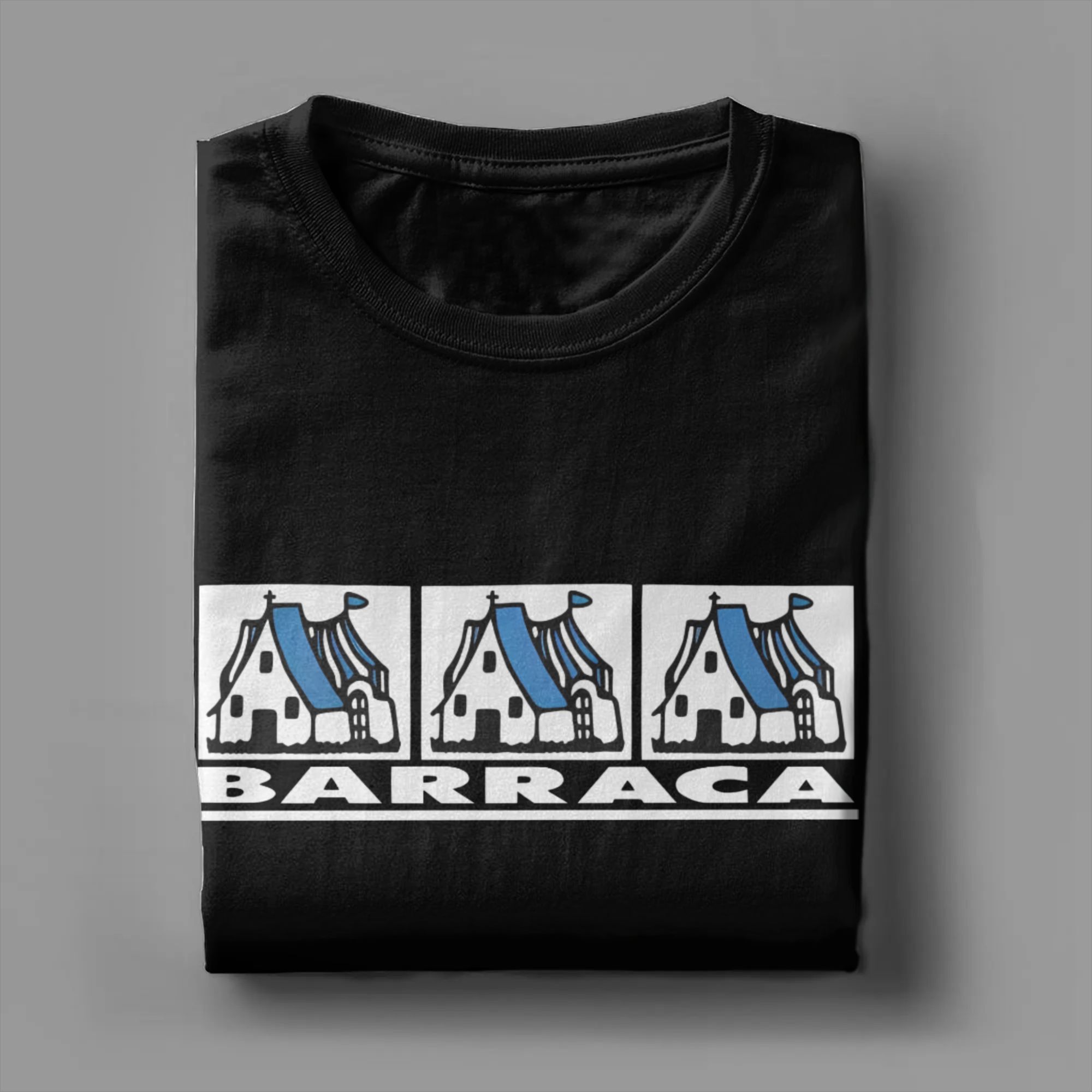 Barraca Discoteca DJ espagne Disco hommes T-Shirts discothèque Cool T-Shirts à manches courtes col rond T-Shirts pur coton vêtements classiques