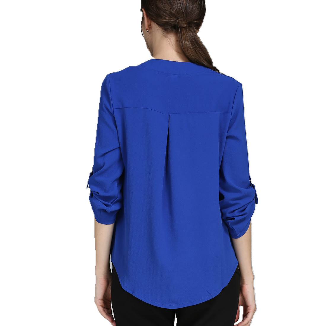 Chemisier grande taille pour femme, chemise à manches longues en mousseline, haut pour femme