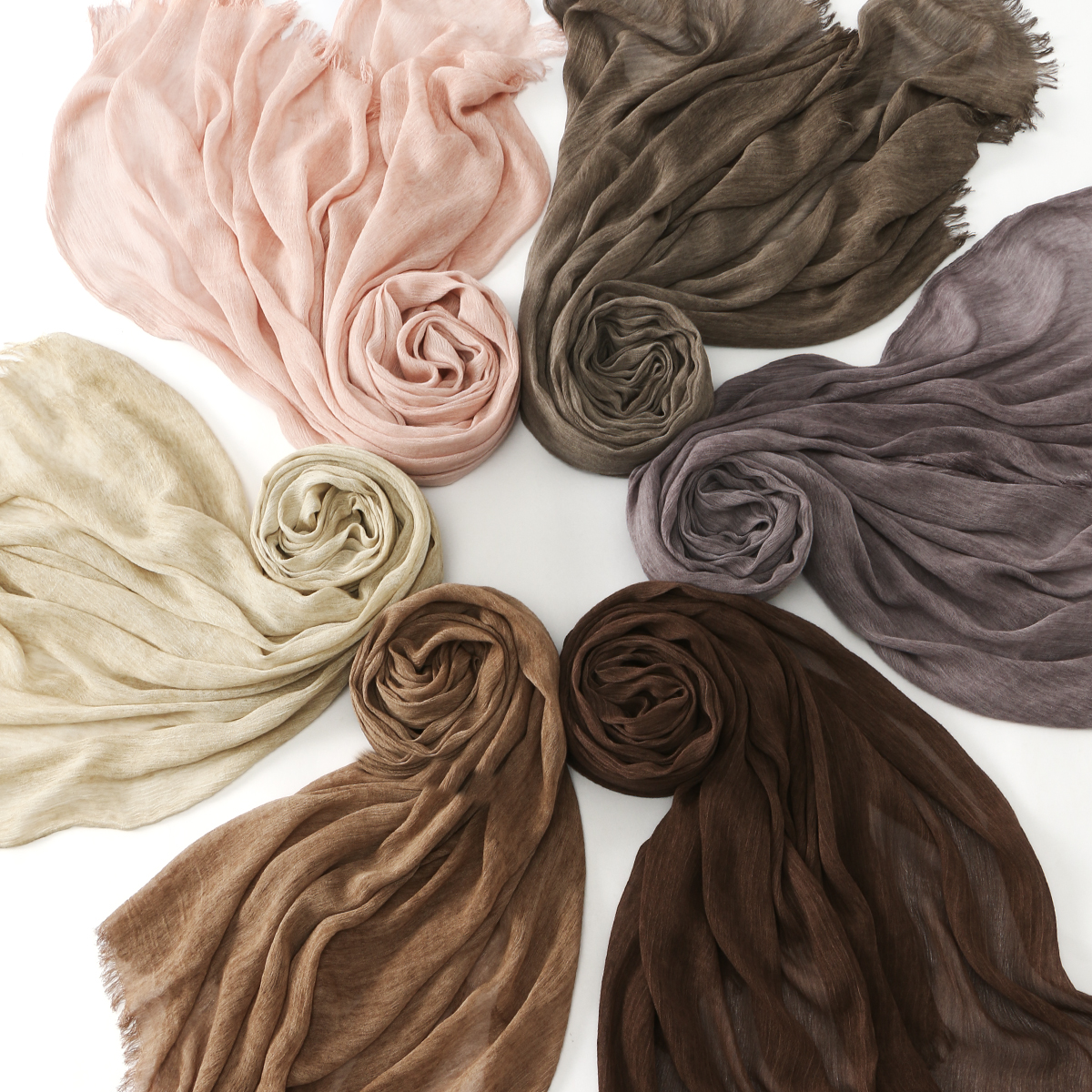 Foulard Hijab Musulman en Modal et Rayonne Froissée pour Femme, Couleur Unie, Bandeau Respirant, Turban, Ramanda 180*70cm