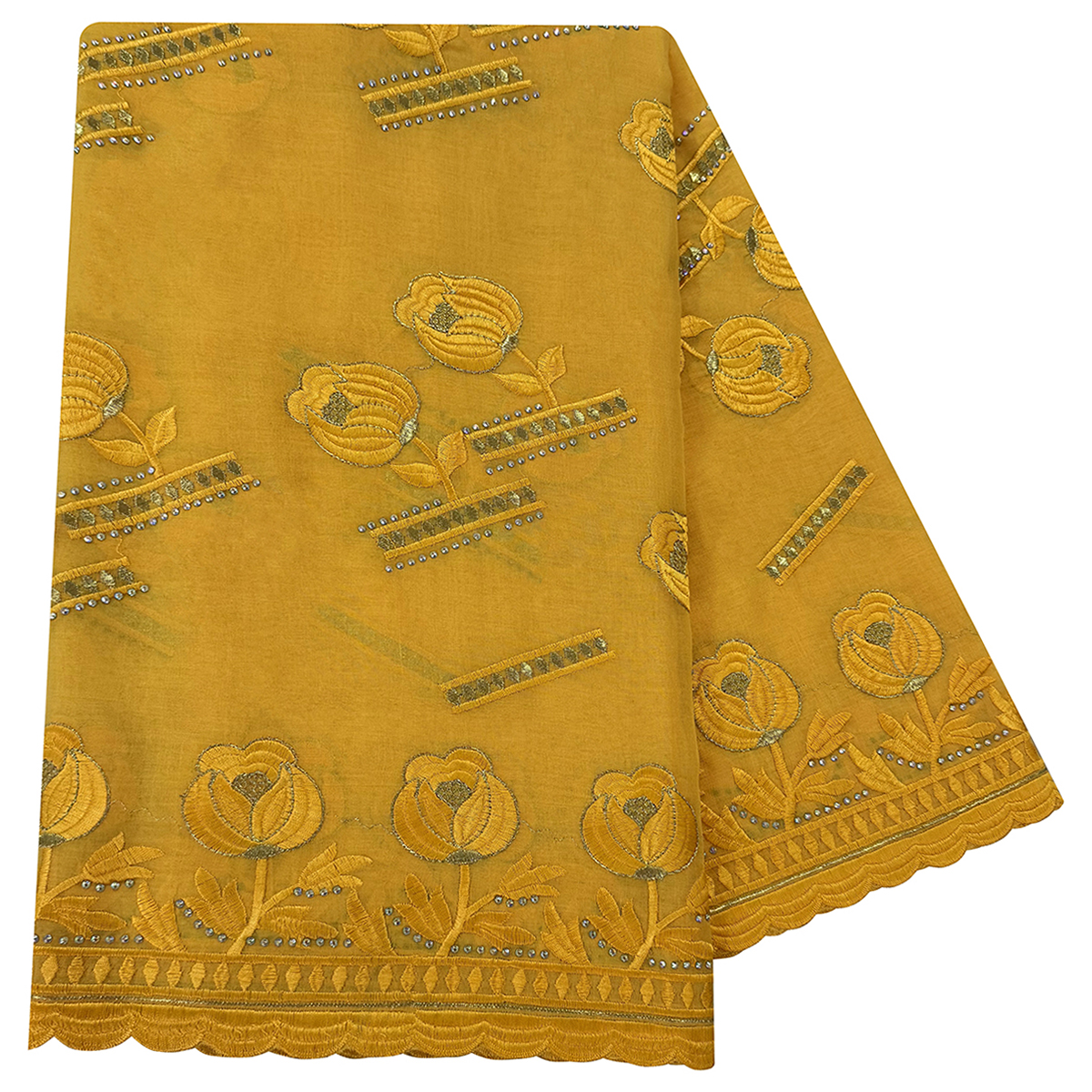 100% coton tissu rayonne fil de coton écharpe brodée dubaï Excellent Style femmes africaines Hijab musulman écharpe de haute qualité
