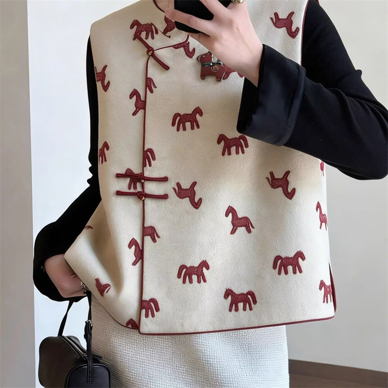 Manteau pour femme, mode printemps-été, col rond, sans manches, gilet ample, veste décontractée, cardigan élégant pour femme