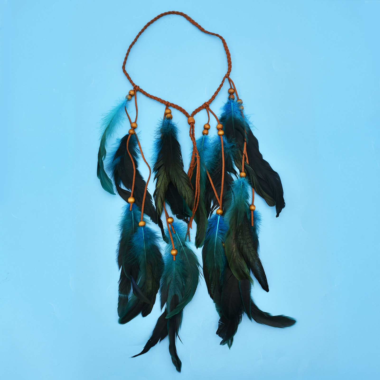 Serre-tête bohème à plumes avec longues franges, style ethnique vintage, accessoire de cheveux, bandeau en forme de vigne pour femme, idéal pour les fêtes et la mode