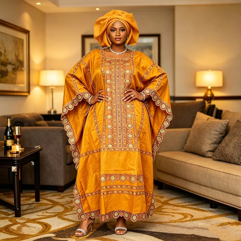 Robes africaines grande taille pour femmes 2026 : Nouvelles robes de soirée et de mariage brodées Ankara Dashiki Bazin