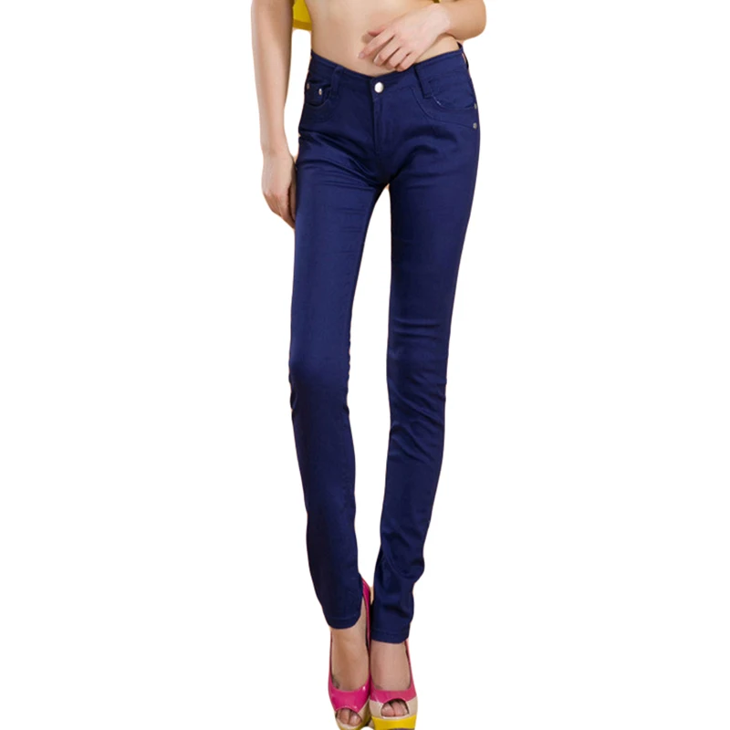Jean taille basse Sexy pour femmes, Streetwear décontracté, pantalon en Denim slim, extensible, crayon Vaqueros, 16 couleurs, grande taille, Kot Pantolon