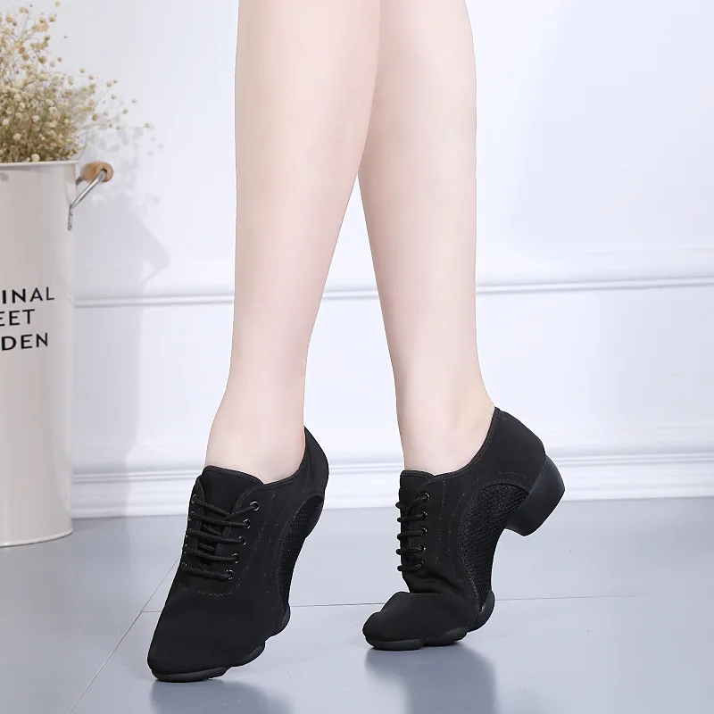 Chaussures de danse Cha-Cha à talons bas pour hommes et femmes, baskets respirantes, talon carré, forme latine, entraînement de la danse de rue, adulte, phtalBody