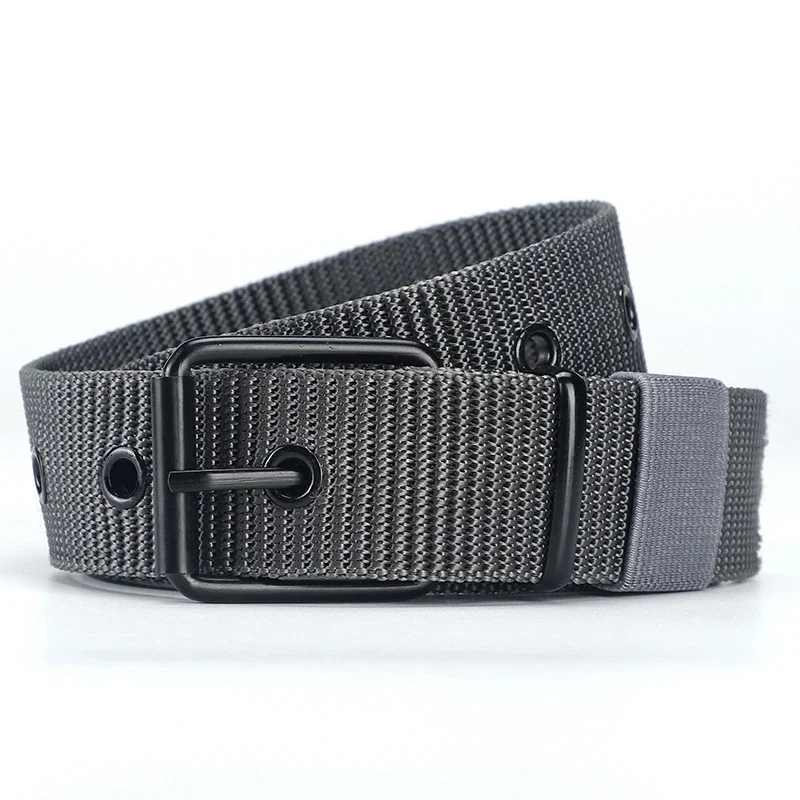 DulEnvironKnowing-Ceinture en toile pour hommes et femmes, simple et pratique, tissage en nylon, pantalon de cow-boy, sport de plein air, nouveau