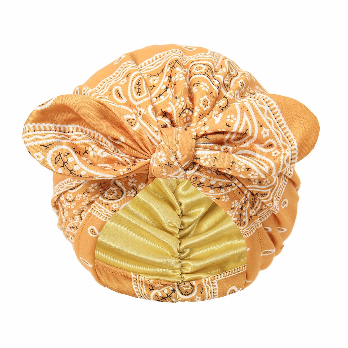 1 pièce Foulard de tête pour femme à motif Paisley, Turban prêt-à-porter, Hijabs intérieurs, Bonnets foulard musulmans pour femme, Foulard indien, Turbante Mujer