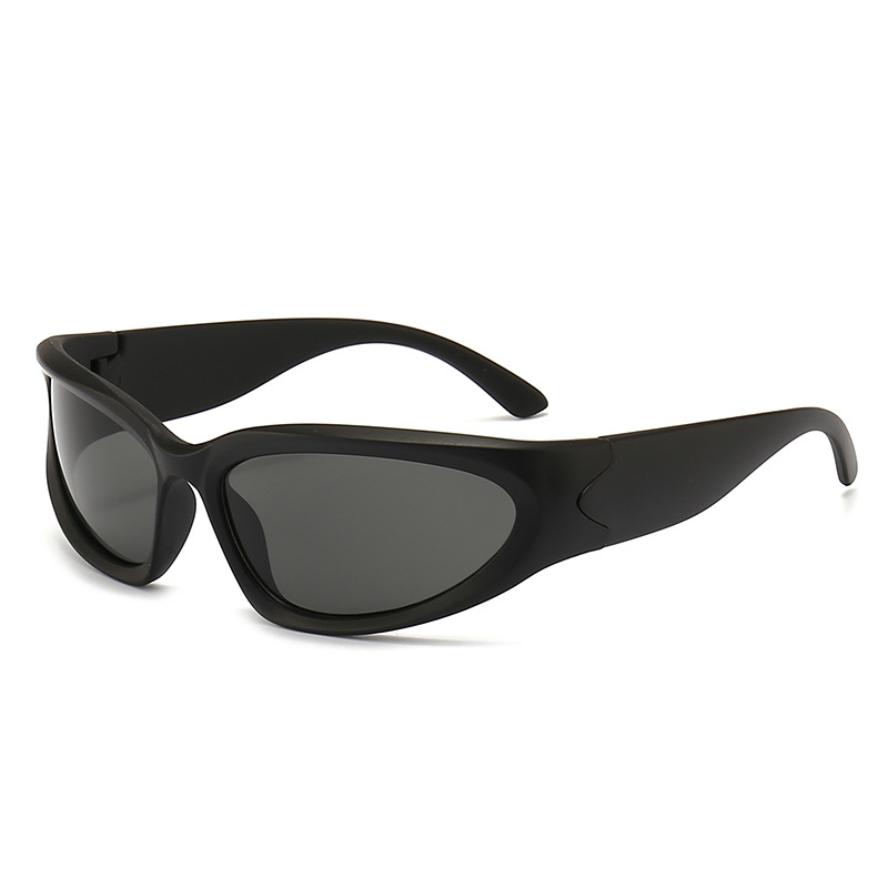 Lunettes de soleil Vintage pour hommes et femmes, Style Y2K, classiques, ovales, pour cyclisme, mode Steampunk, accessoire de fête d'été en plein air