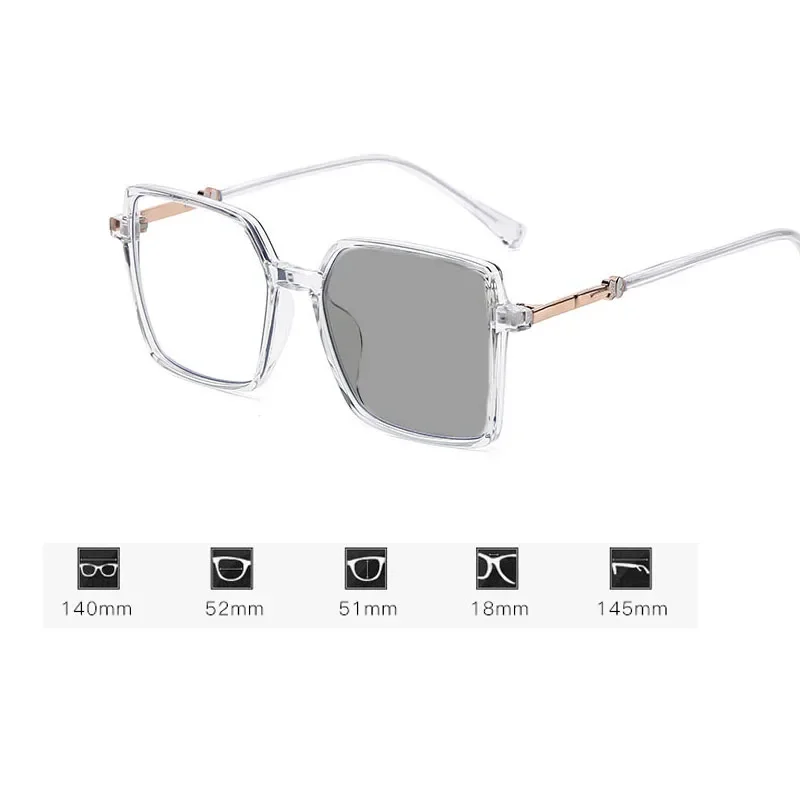 Lunettes photochromiques de luxe Design papillon, tendance, pour myopie, unisexe, pour hommes, couleur changeante, vue de près