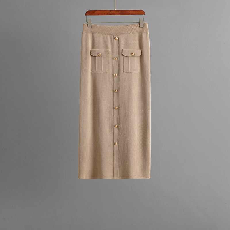 Tenue pour femmes, couleur unie, manches courtes, Cardigan tricoté et jupes élégantes, ensemble deux pièces, mode décontractée, boutons, costume d'été
