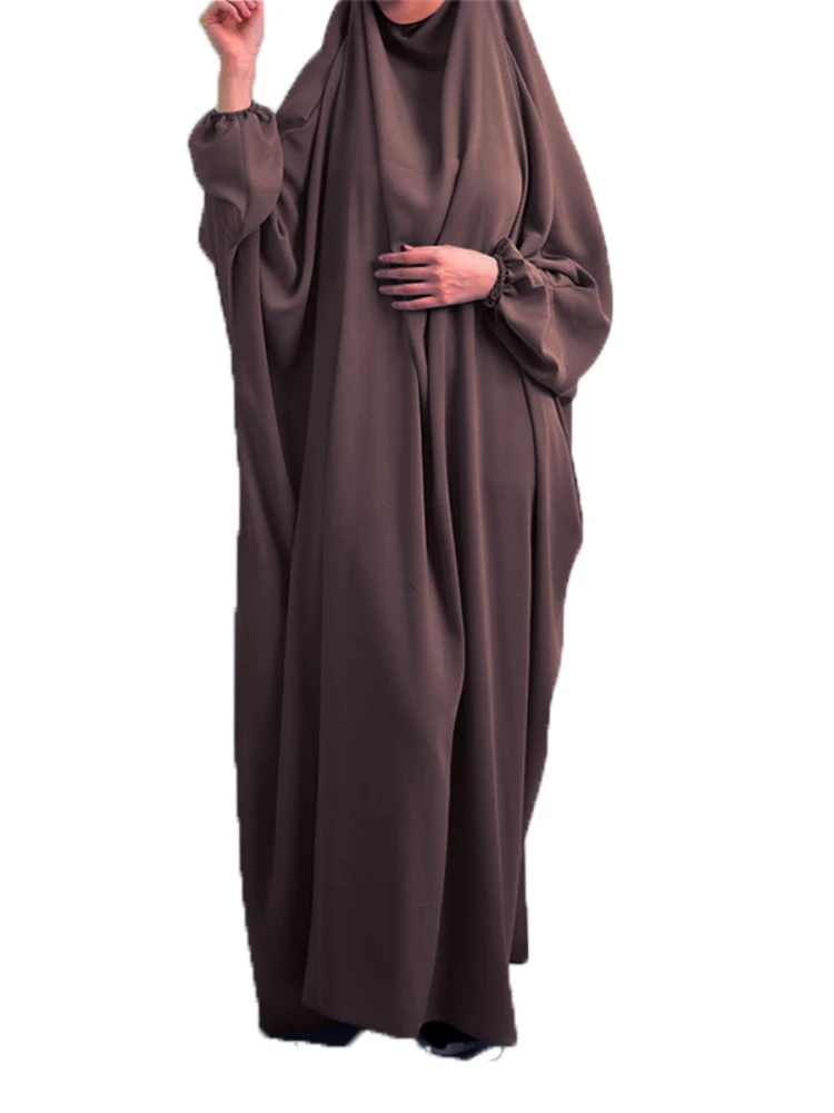Robe de prière musulmane Wp, em femmes robe Hijab Abaya à capuche longue Khimar Jilbab Burka Eid Abayas robe Eid Niqab Ramadan