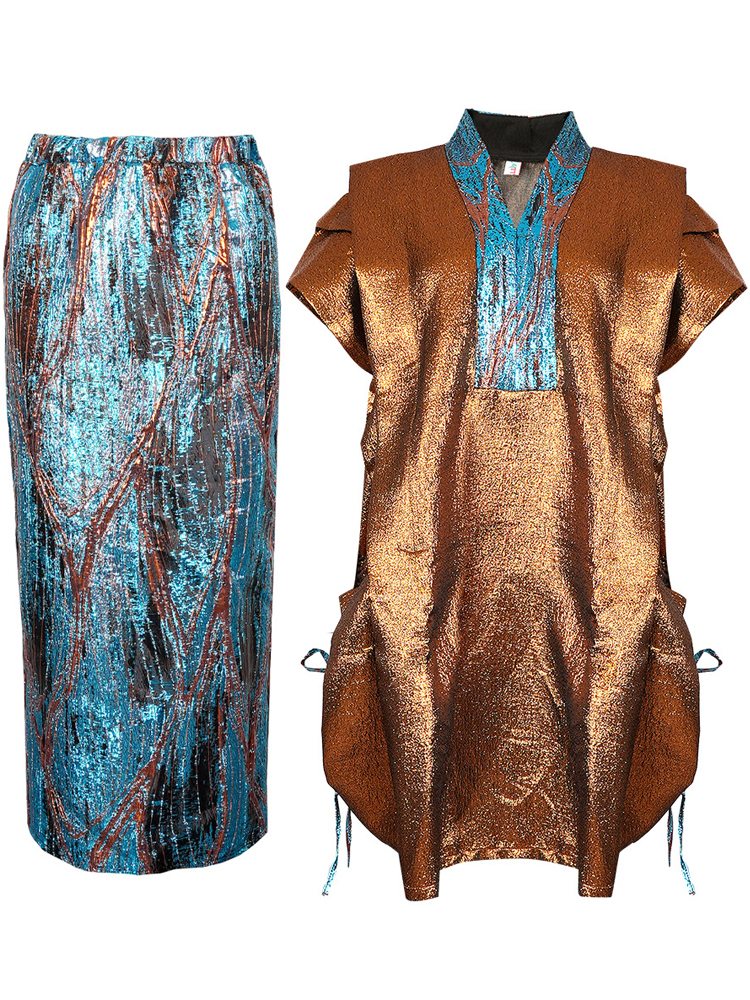 Robes Traditionnelles Africaines de Luxe pour Femmes – Tenues de Mariage, Fête et Anniversaire – Ensemble 2 Pièces (Robe et Jupe) Grandes Tailles – Collection 2026 Vêtements Africains