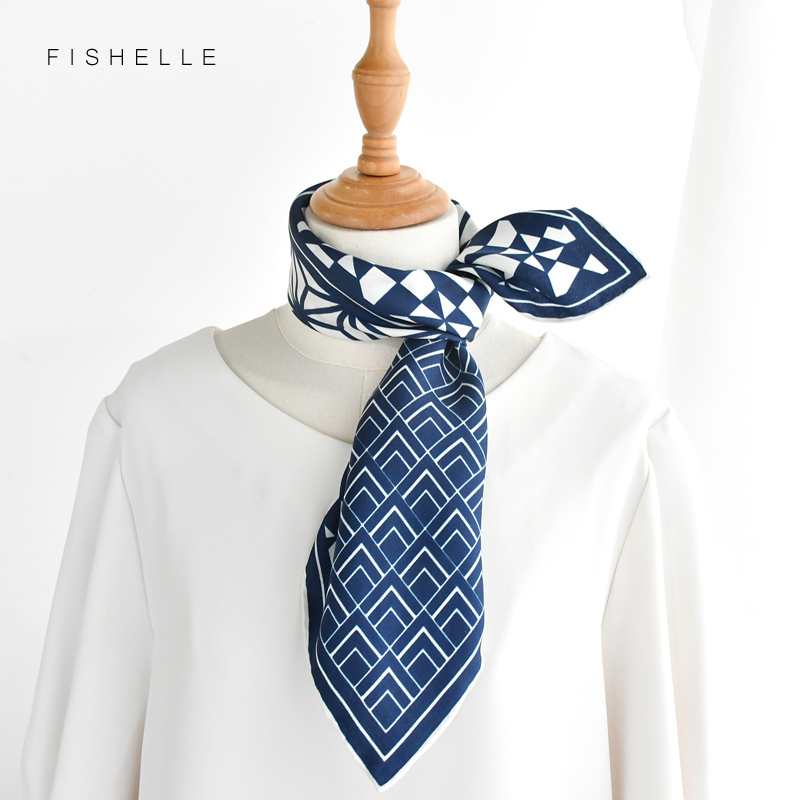 Foulards en soie 100% naturelle pour femmes, petit foulard de luxe jaune 100% en sergé de soie véritable, col carré de 50cm, hijab fin pour dames, printemps et été