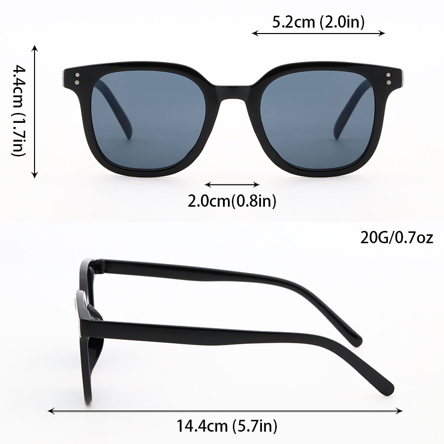 2 styles disponibles : lunettes de soleil classiques à monture noire – unisexe, verres polarisés ou miroir bleu, protection UV400 pour la conduite