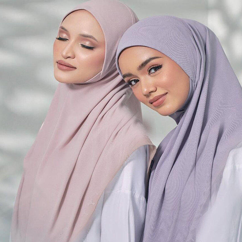 H124 plaine grande taille hijab musulman avec partie de menton qualité supérieure amira tirer sur écharpe islamique vente chaude foulard ramadan prier chapeaux