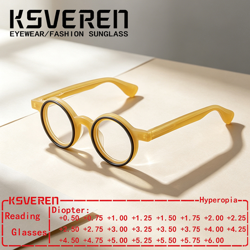 Lunettes De Lecture Rondes Nouvelles Tendance Pour Hommes Femmes Lunettes Ordonnance Personnalisé Monture Optique Pour Usage Quotidien