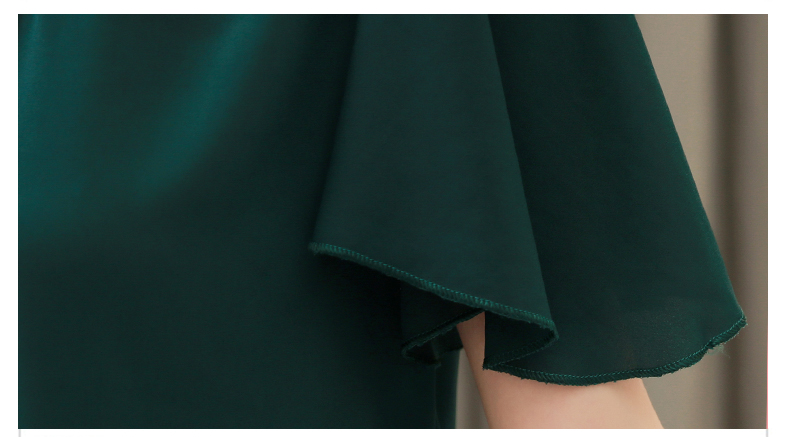 Chemisier en mousseline de soie à col en V avec pompon pour femmes, chemise d'été à la mode, 2024, E767