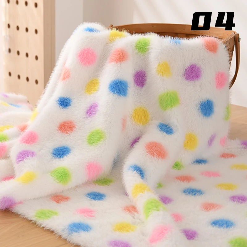 Tissu Imitation fourrure de vison imprimé, vêtements en peluche, foulards, bricolage, tapis, sacs, tissu à coudre, tissu de décoration écologique