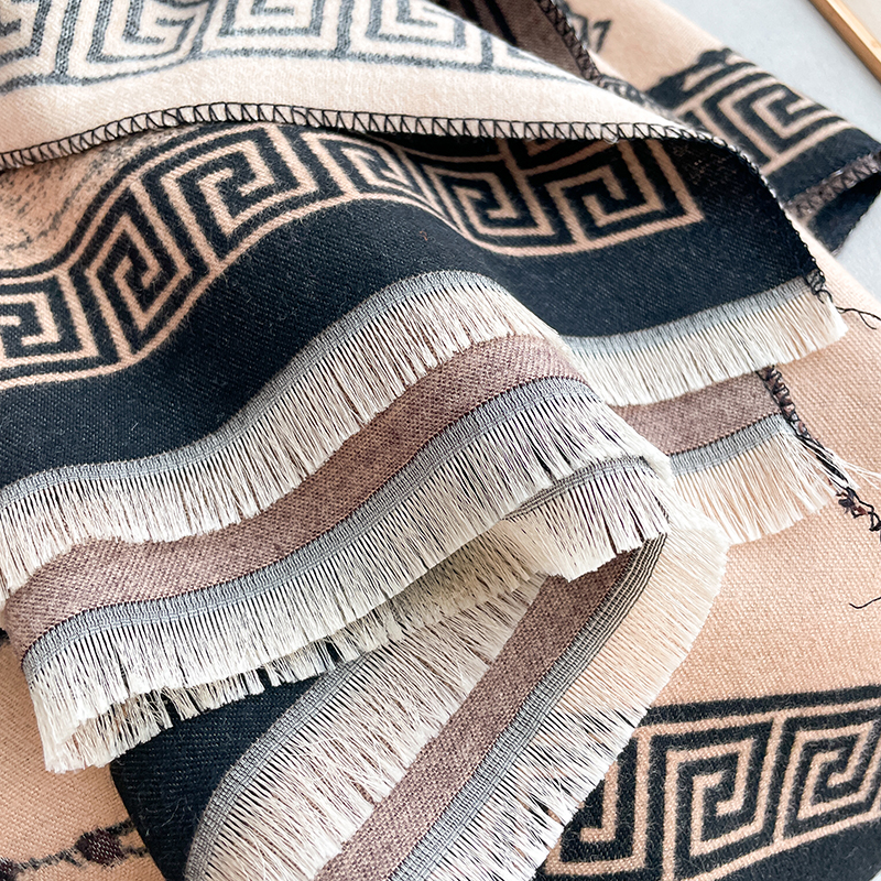 Nouveau 2025 femmes marque encre lavage peinture écharpe de luxe automne hiver chaud châles imprimer écharpe Pashmina Mujer Femme Foulard Bufanda