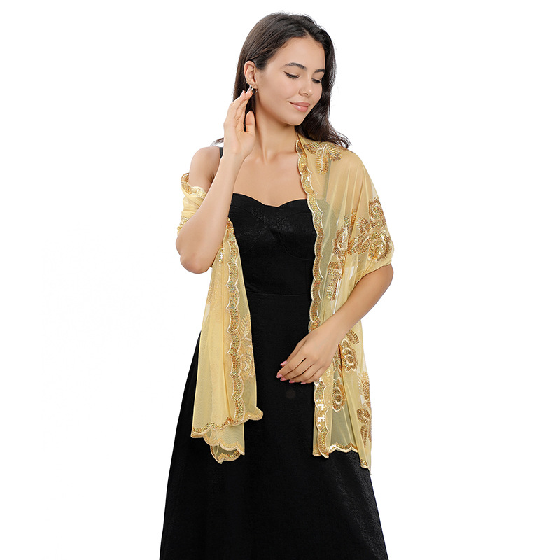 Robe de Soirée Élégante à Paillettes pour Femme, Châle Amissié, Transparent, Demoiselle d'Honneur, Mariée, Mariage