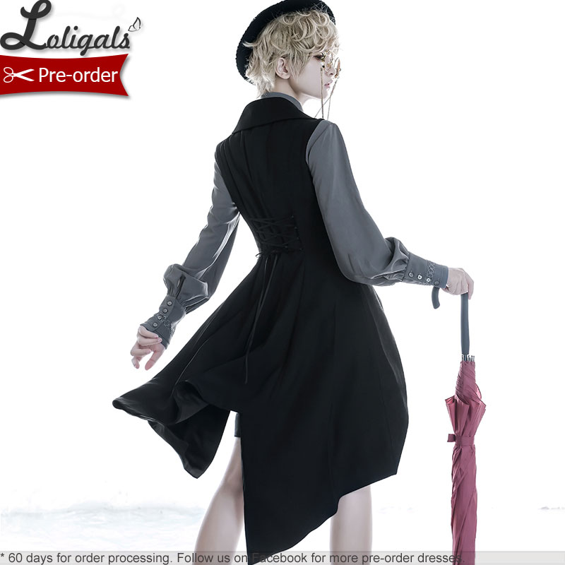 Ouji-Tenue Lolita Rétro, Petit Prince Médiéval, Verhéritage Long Irrégulier, Short par Princess Chronfurniture ~ The Shadow