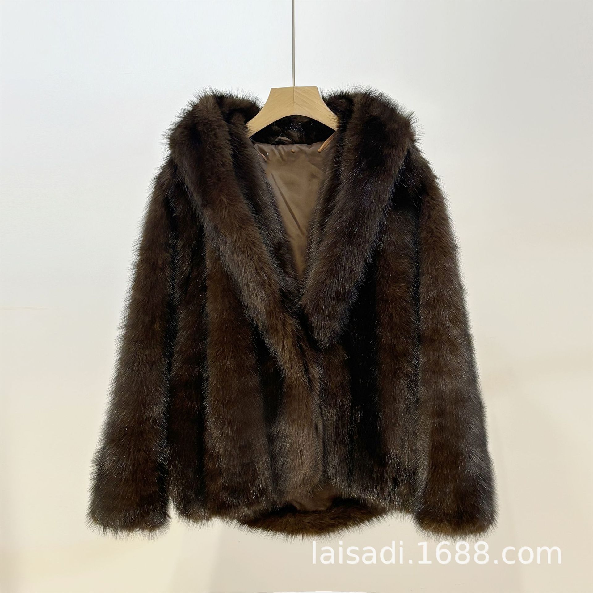 Manteau à capuche femmes veste d'hiver manteaux de fourrure rouge manches longues veste moelleuse mode vestes de fourrure artificielle vêtements de luxe chauds