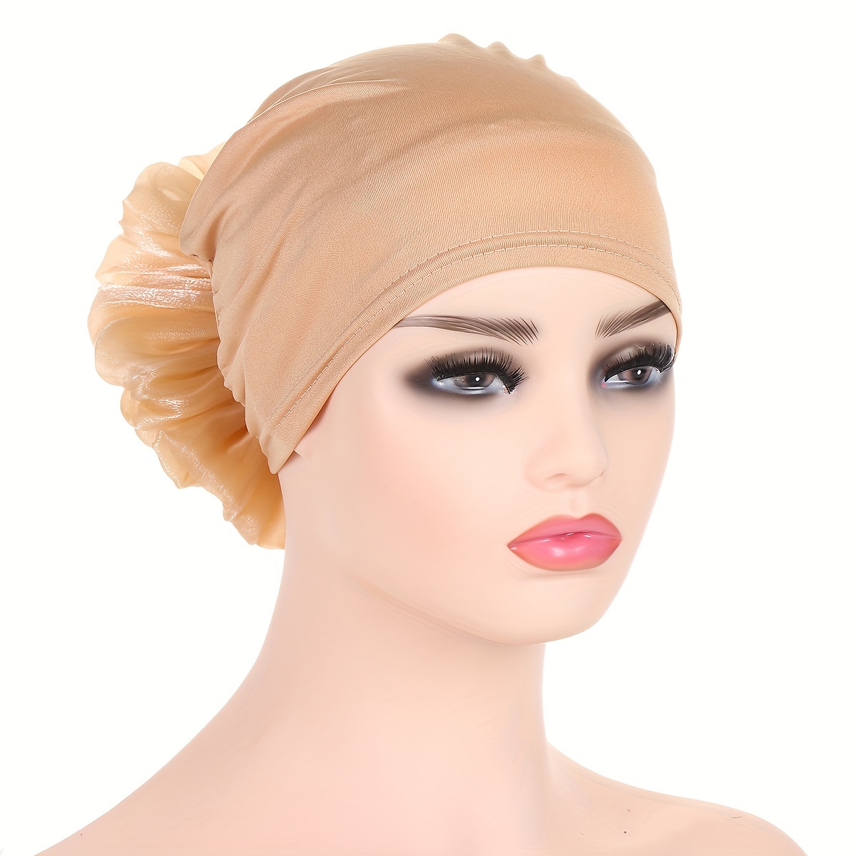 Turban Élégant à Fleurs pour Femme, Chapeau, Bandeau, Écharpe de Sauna, Bonnets artificiel astiques Respirants, Casquette de Chimio